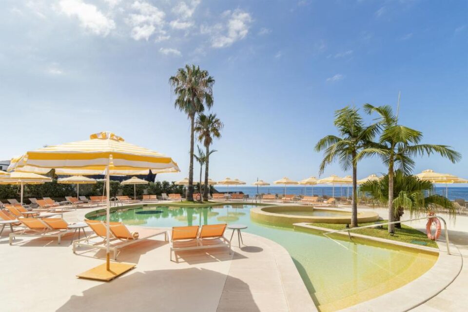 hotel pool and chairs